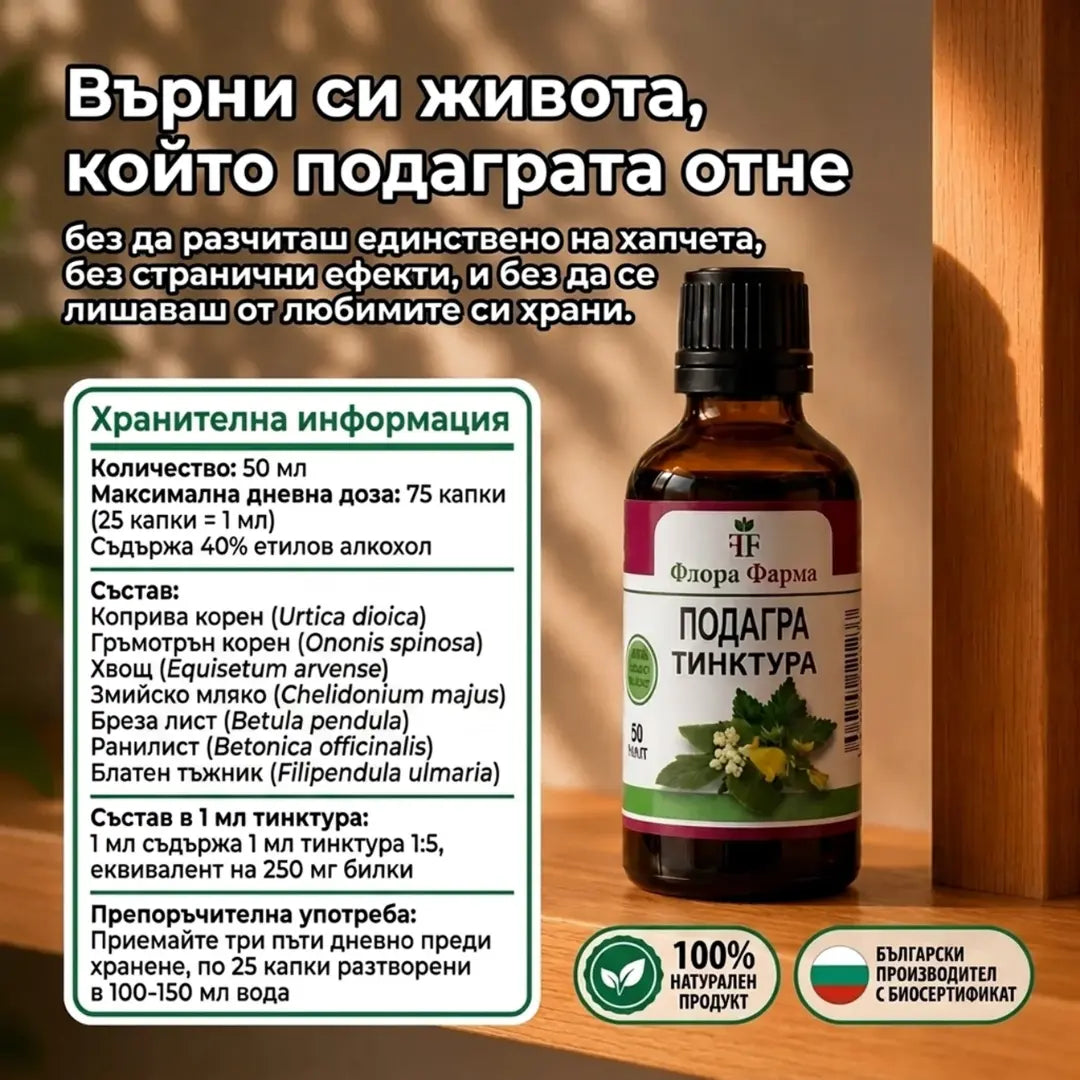 Подагра – тинктура 50 мл