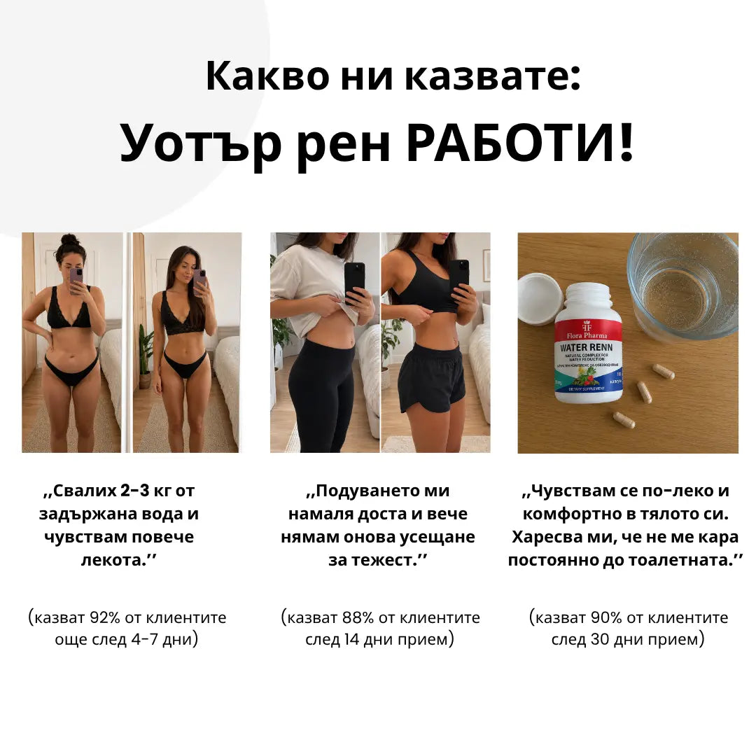 УОТЪР РЕНН – хранителна добавка 100 капсули, 500 мг - против задържана вода