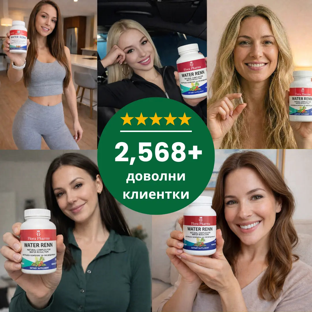 УОТЪР РЕНН – хранителна добавка 100 капсули, 500 мг - премахва задържаната вода и токсини от тялото