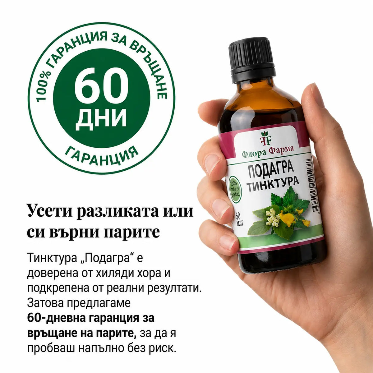 Подагра – тинктура 50 мл